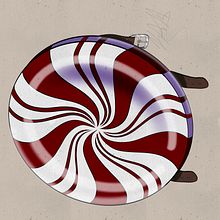 "Minted Shield". Digital Illustration project by Kayden Hartle - 09.19.2025