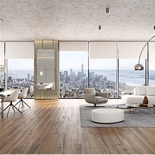 Apartamento en NY. Un proyecto de Arquitectura, 3D, Arquitectura interior, Diseño de interiores, Arquitectura digital, Diseño 3D, Ilustración arquitectónica y Visualización arquitectónica de marketingraum360 - 20.09.2025