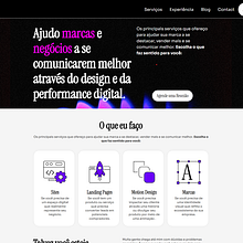 Portifólio Pessoal Ein Projekt aus dem Bereich Digitales Produktdesign, No-Code-Entwicklung, UX / UI und Webentwicklung von Marcos Barbosa - 22.09.2025