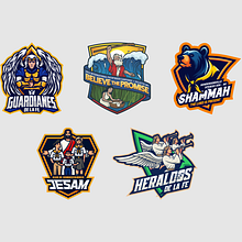 LOGOS PARA EVENTOS JUVENILES. Graphic Design, and Digital Illustration project by Karlos Valero - 09.22.2025