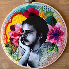 Samba y arte. Un proyecto de Pintura al óleo y Bordado de Juliana Paz - 22.09.2025
