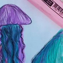 Dos Medusas Ein Projekt aus dem Bereich Zeichnung, Grafikdesign und Traditionelle Illustration von kathelina_05 - 23.09.2025