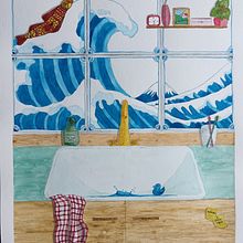Los Azulejos Ein Projekt aus dem Bereich Aquarellmalerei, Zeichnung, Malerei und Kreativität von maudzud - 24.09.2025