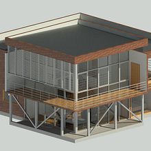 Modelo 3D casa DOM. Un projet de 3D, Architecture, Architecture numérique, Architecture d'intérieur, Modélisation 3D , et ArchVIZ de Jhon Sebastian garcia - 25.09.2025