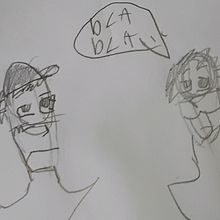2 personas mirándose :) . Un projet de Beaux Arts, Dessin, Dessin au cra, on, Dessin anatomique , et Esquisse  de ju_tobar_13 - 25.09.2025