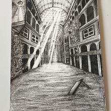 Dibuix artístic: Ciutat distòpica Ein Projekt aus dem Bereich Zeichnung und Architektur von Yasmín Torres Cortés - 27.09.2025