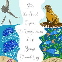 The Ocean Calls Me Ein Projekt aus dem Bereich Digitale Zeichnung, Digitale Illustration, Digitales Lettering und Lettering von Christine de Brenni - 28.09.2025