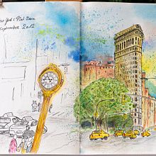 Erinnerung an inspirierende Momente. Een project van  Tekening, Traditionele illustratie,  Illustratie met inkt, Sketchbook y  Schetsen van Gaby Mohr - 28.09.2025
