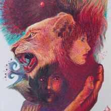 Impulso fantástico en rojo. Desenho, Ilustração com tinta, Sketchbook, e Esboçado projeto de matisel - 28.09.2025