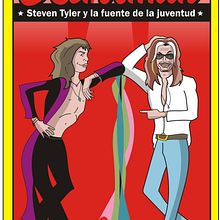 Steven Tyler and the Fountain of Youth.. Digital Illustration, and Pencil Drawing project by José Valverde - 09.29.2025