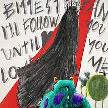 Le plus grand fan. Un projet de Illustration numérique, Illustration à l'encre, Aquarelle , et Collage de marique777 - 29.09.2025