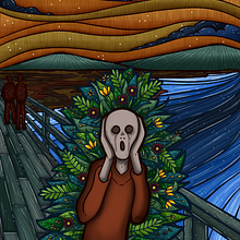Overgrowth with the Scream. Digital Illustration project by zarya_kiqo - 09.29.2025