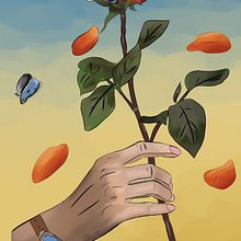 Reinterpretation of "The Persistence of Memory". Digital Painting, and Digital Illustration project by hajarrh - 09.29.2025