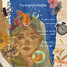 The Forgetful Goldfish. Colagem, Ilustração tradicional, e Desenho projeto de Bharati Das - 30.09.2025