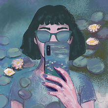 La fille de Monet. Un projet de Dessin numérique de leejeneffer - 30.09.2025