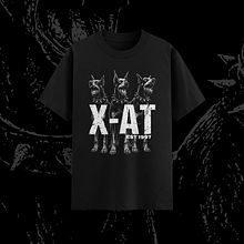 Diseño Camiseta / X-AT. Een project van Digitale illustratie, Grafisch ontwerp,  Ontwerp, Fotografie,  Creativiteit, Digitaal ontwerp, Vectorillustratie y Printen van Ion Benítez - 30.09.2025