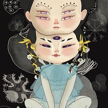 Marząca Björk. Projekt z dziedziny Ilustracja c i frowa użytkownika Dari Rojas - 01.10.2025