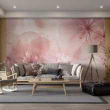 pink floral wallpaper for walls. Un projet de Design d'intérieur, Design  , et Architecture d'intérieur de Wallanza wallpaper - 01.10.2025