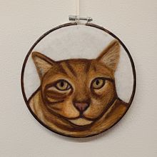 Il mio gattone. Een project van Craft, Textiel, Naturalistische illustratie, Naaldvilten y Textielontwerp van Giorgia Cegna - 01.10.2025