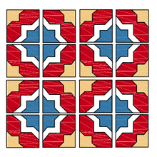 Baldosa: Estrella de Belén. Projekt z dziedziny Craft,  Dekoracja wnętrz, Projektowanie wnętrz, Projektowanie i w, rób mebli i DIY użytkownika Sabiany Garrido Acuña - 01.10.2025