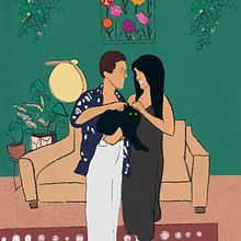 Lovely couple. Digital Drawing, Digital Illustration, Drawing, and Traditional illustration project by danielareos - 10.01.2025