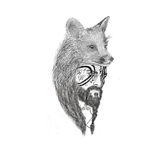 Foxyviking. Een project van Grafisch ontwerp, Traditionele illustratie, Digitale illustratie,  Tatoeageontwerp y Digitale tekening van raqueltome_artista - 07.10.2025