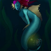 Ilustración diosa ceto 🫧. Ilustração tradicional, Ilustração digital, e Pintura digital projeto de Pau Cambré - 10.10.2025