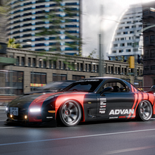 Mazda RX-7 x ADVAN . Un progetto di 3D e Modellazione 3D di Sarim Ahmed Khan - 11.10.2025