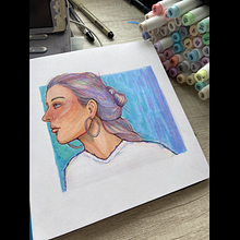 Practicando retratos. Traditional illustration, and Drawing project by cheldosara - 10.12.2025