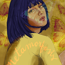 “Metamorfosis” . Traditional illustration, Vector Illustration, Portrait Drawing, and Digital Illustration project by Paula Betancourt Velásquez - 10.13.2025