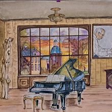 Voorbereiding Pianoconcert in de herfst. Projekt z dziedziny  R, sunek, R, sunek ołówkiem i Sketchbook użytkownika Ursula Jansen - 14.10.2025