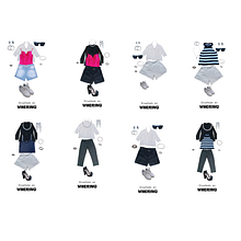 Estilismo de Moda: Looks para un viaje . Un projet de Design , St , et lisme de Florencia Alessandrini - 15.10.2025