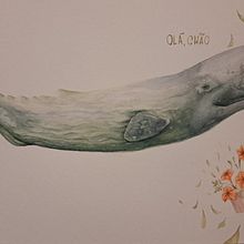 Cachalote de O guia do mochileiro das galáxias. Un progetto di Illustrazione naturalistica, Pittura, Pittura ad acquerello e Belle arti di raphaelacandido - 16.10.2025