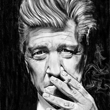 Portrait Of David Lynch. Projekt z dziedziny Ilustracja c i frowa użytkownika Ollie Walsh - 16.10.2025