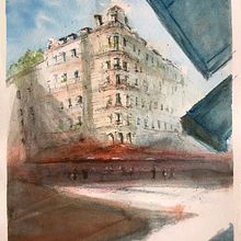 Watercolour study. Un projet de Dessin, Aquarelle, Illustration architecturale, Carnet de croquis, Illustration à l'encre , et Esquisse  de Taskeen - 17.10.2025