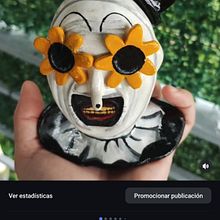 Personaje de terror Art The Clown. Sculpture, Acr, lic Painting, and Character Design project by Pamela Murillo - 10.17.2025