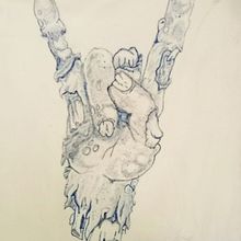 La Mano del Zombie. Ilustração tradicional, e Desenho de tatuagens projeto de Agustín Robles - 18.10.2025
