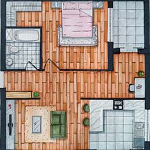 Renderizações com marcadores. Un progetto di Illustrazione architettonica, Architettura, Disegno, Interior design e Bozzetti di isabellinha02 - 20.10.2025