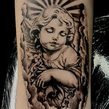 Proyecto de tatuaje realismo blackwork . % artlinels tarafından hazırlanan Dövme Tasarımı projesi - 10.21.2025