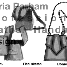 Professional Leather Handbag Design Sketch. Projekt z dziedziny Projektowanie dodatków, Craft, Design, Projektowanie mod,  Sz i cie użytkownika Maria Parham - 22.10.2025