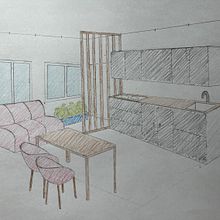 My flat. Projekt z dziedziny  R, sunek architektoniczn i Projektowanie wnętrz użytkownika Evdokiia Alekseeva - 22.10.2025