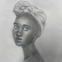 Portrait drawing. Projekt z dziedziny  R, sunek i Portret użytkownika Laura Smits - 22.10.2025