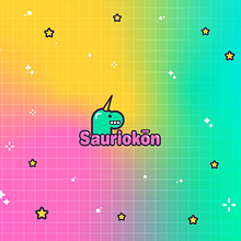 Sauriokon kawaii store | Logo design & Brand Identity. Graphic Design, Br, ing, Identit, and Creativit project by Melissa Chavez - 10.23.2025