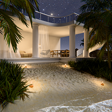 Terraza Noctuna. Projekt z dziedziny 3D,  Projektowanie 3D,  Modelowanie 3D, Wizualizacja architektoniczna, Projektowanie wnętrz i  Architektura użytkownika Ignacio Puro Gamez - 24.10.2025