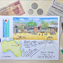 Cuaderno de viaje - Djibouti. Un projet de Illustration traditionnelle, Aquarelle , et Carnet de croquis de José Berjano Gil - 29.10.2025