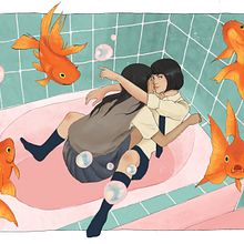 Like a dream. Digital Illustration, Drawing, and Character Design project by guerrazun - 10.29.2025