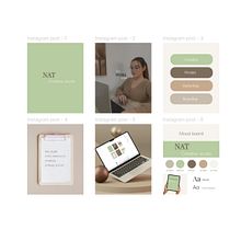 Nat creative Studio. Un projet de Br, ing et identité, Théorie des couleurs, Design , Gestion de la conception, Conception numérique, Conception éditoriale, Design graphique, Création de logos, T, pographie, Design t , et pographique de Natalia Aguilera Belyaeva - 30.10.2025