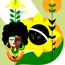 Florescer Brasileiro. Vector Illustration project by Andreia Duarte Bilenkij - 10.30.2025