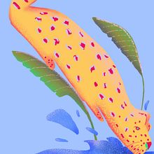 Chapuzón Salvaje  Ein Projekt aus dem Bereich Design von Figuren, Digitale Illustration, Zeichnung und Traditionelle Illustration von Catherine Parra - 31.10.2025