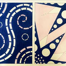 Líneas discontinuas + Planos y puntos. Drawing, Graphic Design, and Concept Art project by Antonia Carvajal - 11.02.2025